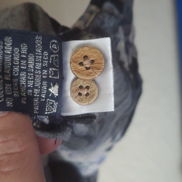 Bermuda Bay Blue Silk Men's XL Floral Short Sleeve Pocket Shirt - Picture 12 of 14